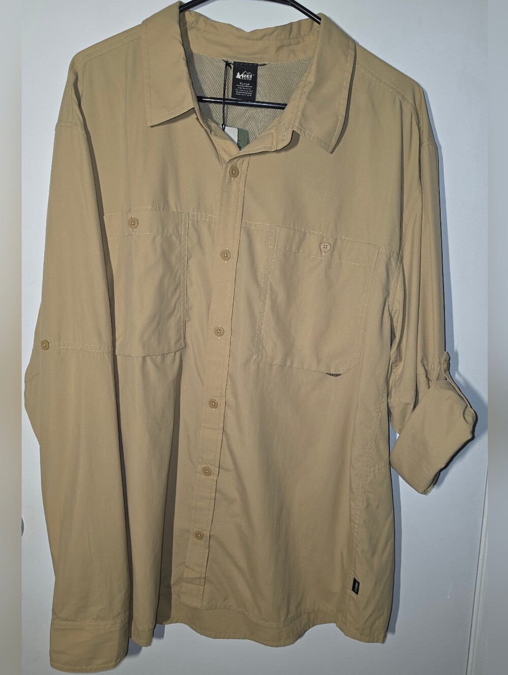 REI Men’s Lightweight Shirt Jacket — Khaki